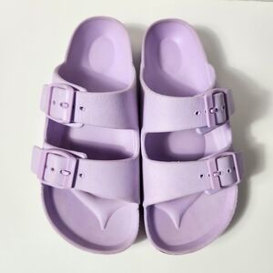 Girl's Charming Lilac Slip-on Sandals Size: 5-6